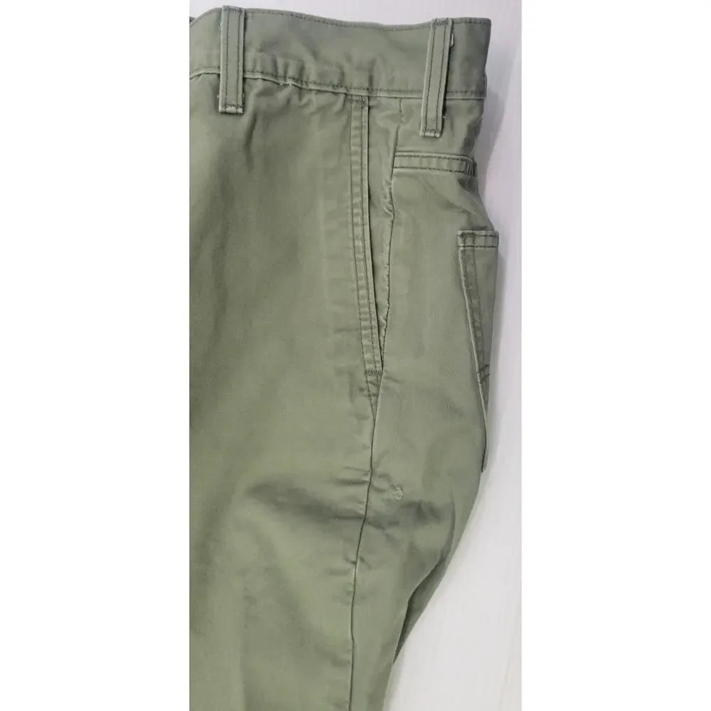 F8) Levi’s Strauss & Co. Men Olive Green Khaki Jeans Cotton 33x30